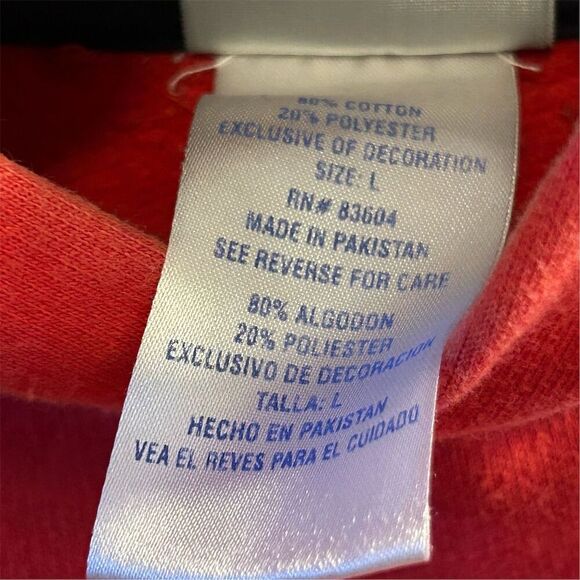 Washington Nationals Youth Large Red Hoodie MLB Baseball Sports Pullover - Picture 7 of 9